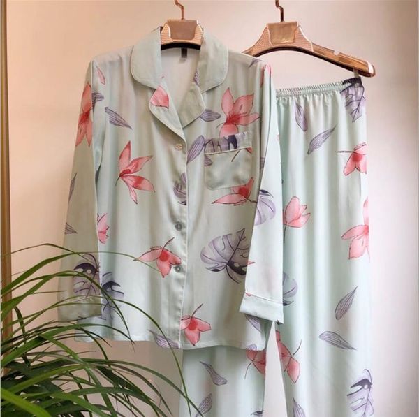 

2021 new women's sleepwear sleeve pajamas clothes for women sleeping shirt home wear o0z4, Black;red