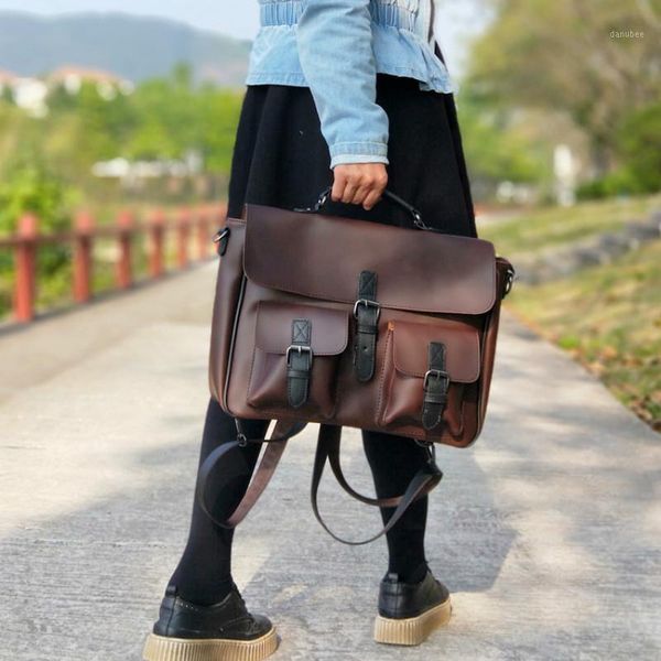 

briefcases tidog retro stiletto shoulder multi-functional british business bag1