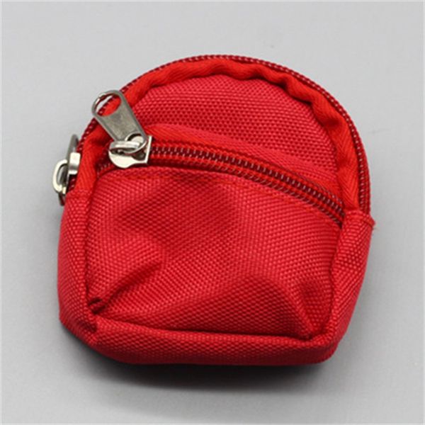 

lovely doll change clothes knapsack bjd small schoolbag double deck zipper pocket purse dolls accessories new 3 7sjh1