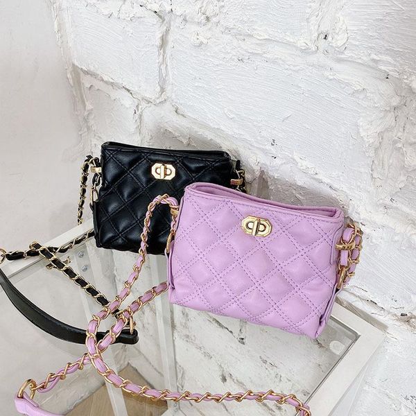 

purse kids leather purses and handbags cute girls crossbody bag kid small coin pouch baby chain clutch, White