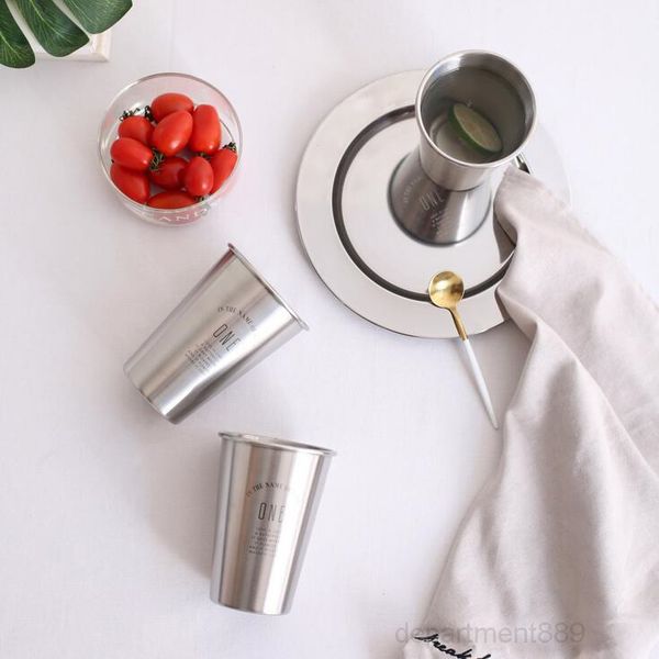 

a-nordic style stainless steel cup thickened juice glass fashion home coffee mug nice kitchen tools fast sea shipping gwc2888