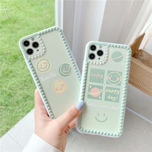 

matcha simple planet smiley face is suitable for 11pro maxx xs xr / se mobile phone case 7p female 8plus silicone fashion personality