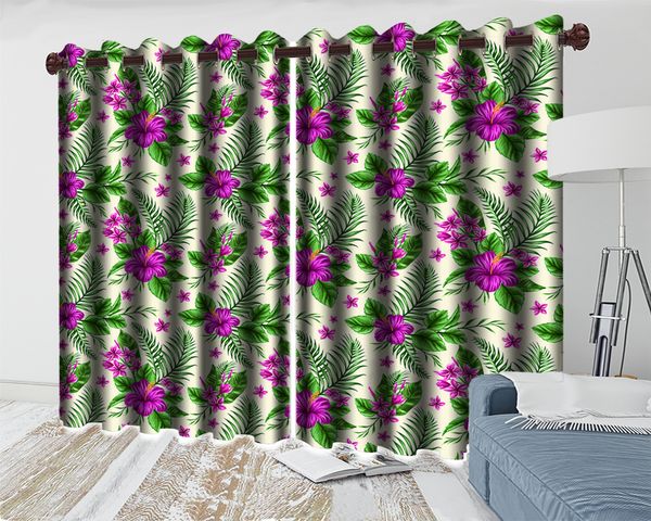 

3d curtain window charming purple flowers 3d curtain romantic floral modern decoration 3d window curtain