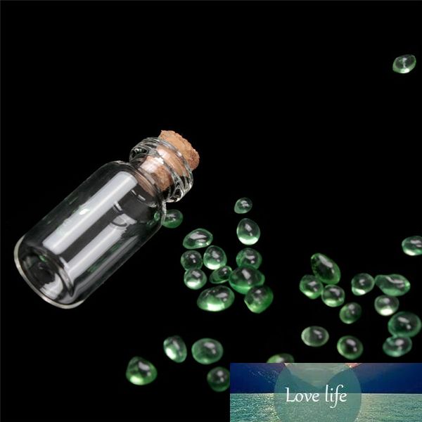 10 pcs 1/3/5 / 10ml mini garrafa de vidro Pequena pequena rolha de cortiça de cortiça desejo garrafas transparente frasco frasco frasco favores
