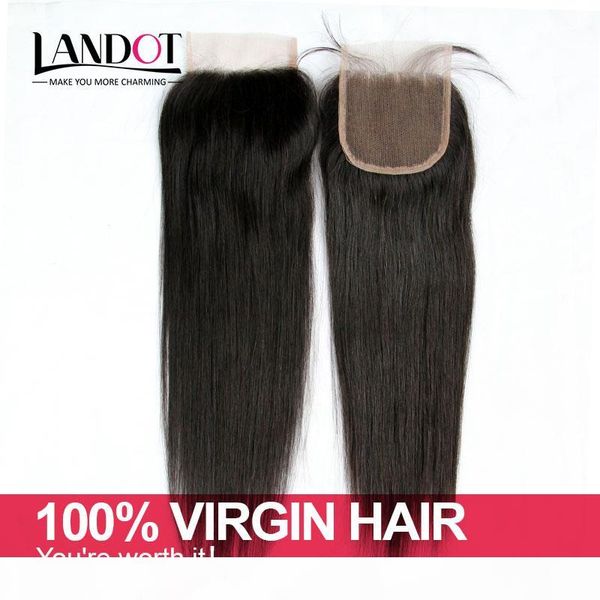 

бразильские прямые девственницы человеческие волосы кружевные замыкания свободный средний 3 части перуанский малайзийский индийский камбоджи, Black