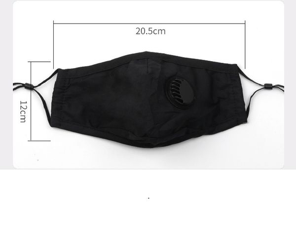 

dx2odust 4 colors face mask with anti breathing valve cotton reusable washable protective masks boom