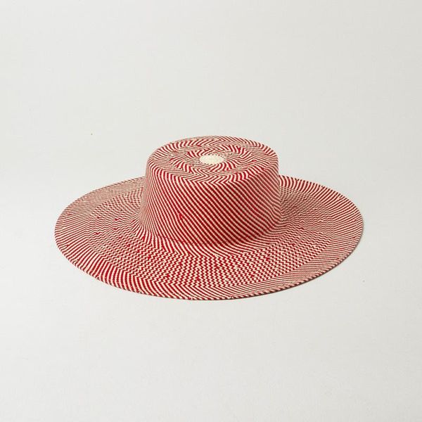 

wide brim hats european american spring summer straw hat striped woven light body flat big eaves cap outdoor sunshade beach, Blue;gray