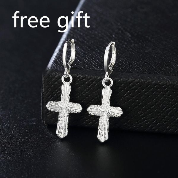 

fashion female cross crystal silver color box chain charms necklaces shiny zirconia choker necklaces jewelry gifts for women h bbyjnn