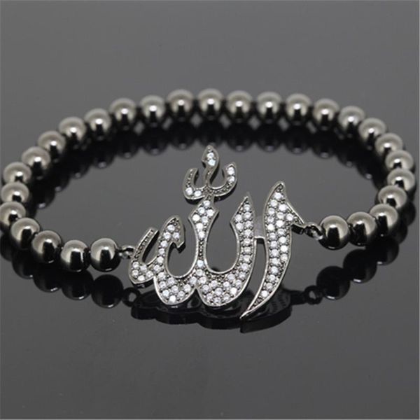 

charm bracelets 5pcs/lot america/european pave rhinestones connector men macrame bracelet 6mm coppers round beads women weaving, Golden;silver