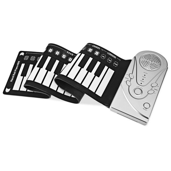 Pianoforte digitale a 49 tasti Tastiera morbida arrotolabile elettronica in silicone flessibile per regalo di compleanno per bambini Strumento musicale