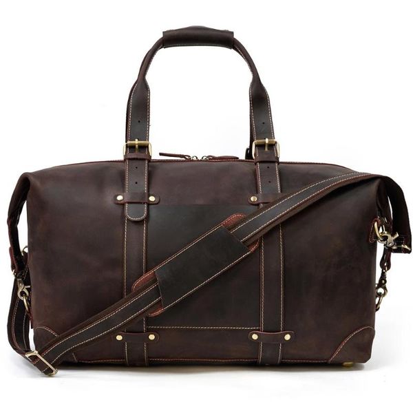 

duffel bags yupinxuan 2 colors option vintage cow leather duffle for men real traveling bag