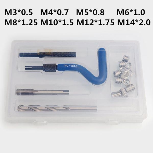 

car coil drill tool metric thread repair insert kit engine block thread repair kit restoring damaged threads inserts drill tap1