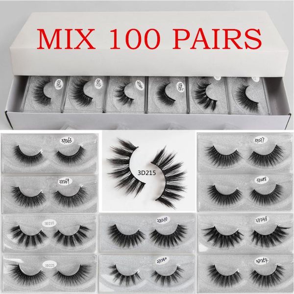 

wholesale eyelashes 10/20/30/50/100 pcs 3d mink lashes natural mink eyelashes volume false makeup false lashes in bulk