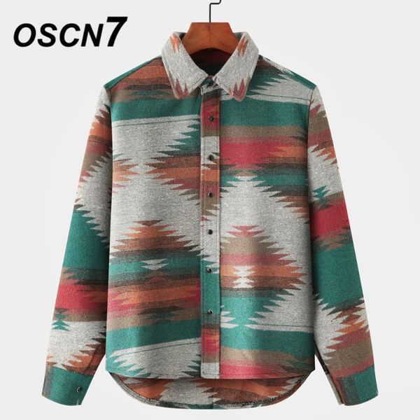 

men's casual shirts oscn7 streetwear fall long sleeve shirt men harujuku japanese 2021 winter women retro coats mx03221, White;black