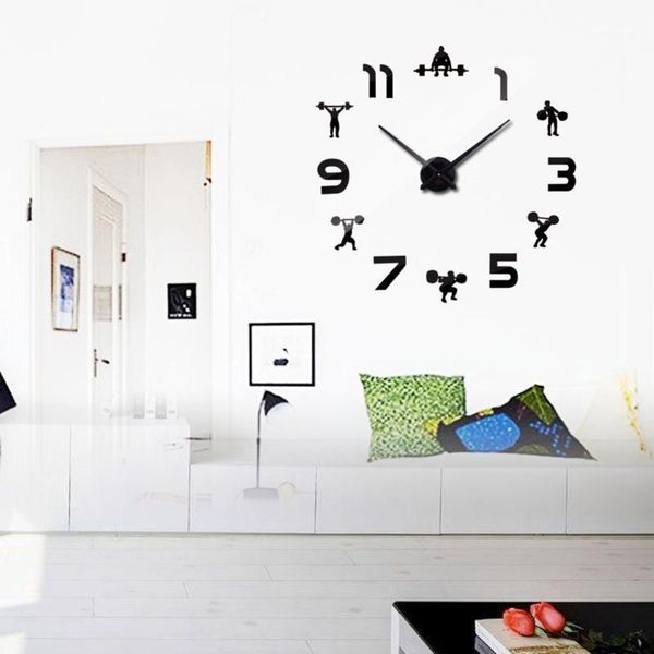 

wall clocks sports contemporary diy clock living room decoration mute digital wall1