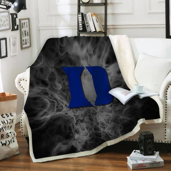 

scarves 3d print rectangle sherpa blanket wearable throw fj129, Blue;gray