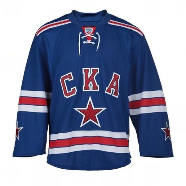 

men russia ska st. petersburg khl hockey jersey or custom any name or number jersey, Black