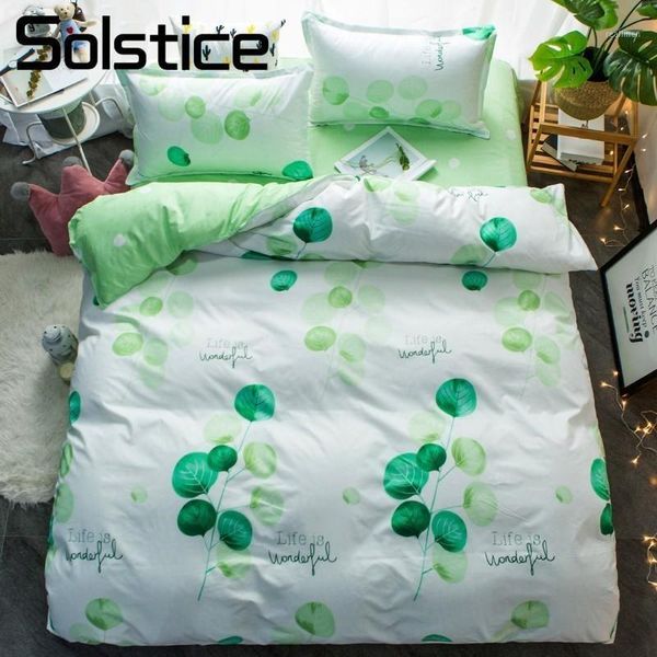 

solstice home textile 3/4pcs girl boy bedding set simple fashion bedlinen king twin full size duvet cover pillowcase sheet1