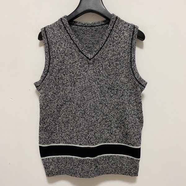 

milan runway sweater 2020 o neck sleeveless women's sweaters high end jacquard pullover women designer sweater 0731-11, White;black