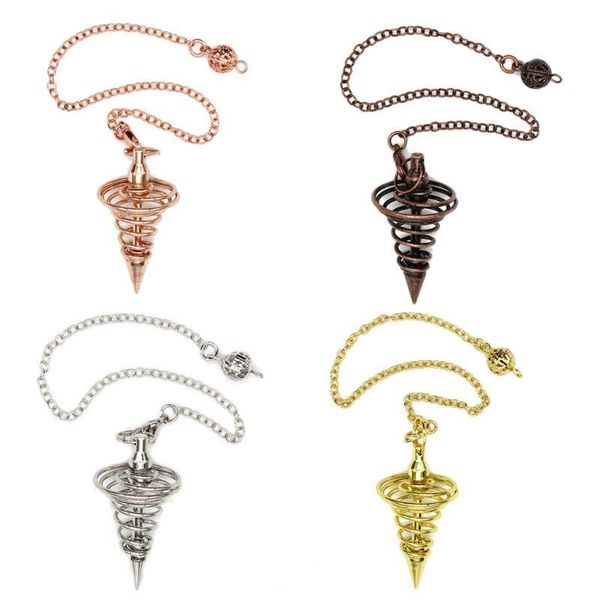 

reiki gelling dowsing маятника цепи спиральная катушка медитация ювелирные изделия йоги, Silver