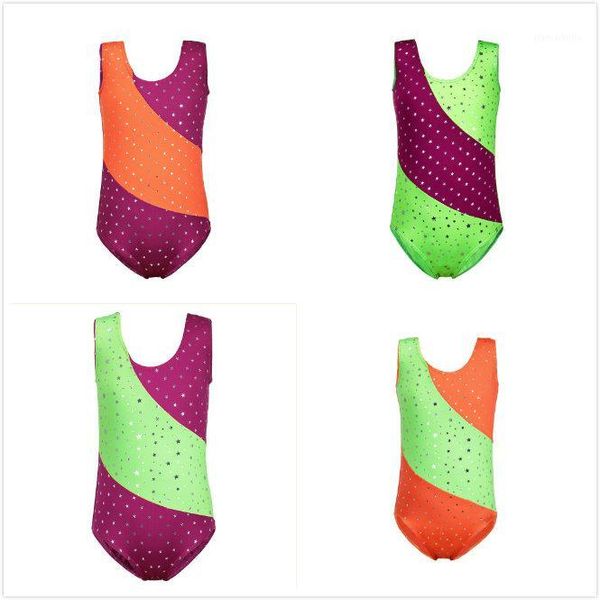 

dance ribbon kid sleeveless girls ballet gymnastics leotards tutu dancewear child professional dancesuit cloth 2-11y1