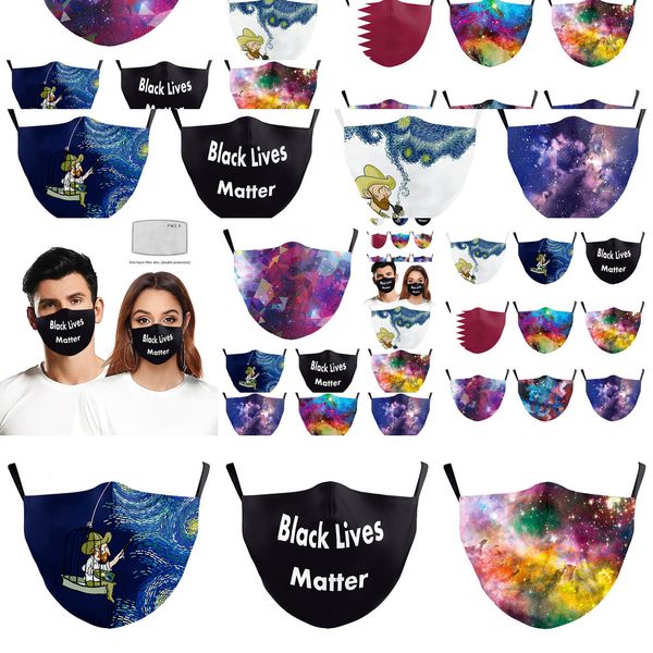 

2020 digital printing adjustable m3ij art strap ear dustproof haze pm2.5 protective maskoutletw1mf