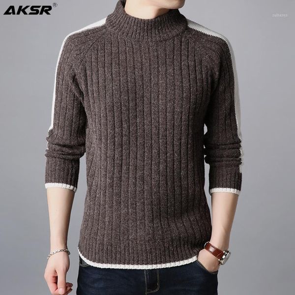 

men's sweater plus size knitted pullover sweaters for men cashmere warm turtleneck oversized jumper sweaters men's clothing 20201, White;black