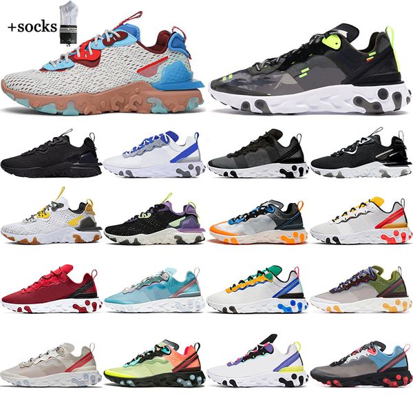 

2021 men womens 87 55 running shoes total orange camo iridescent gravity honeycomb purple vast grey mens trainers breathable sport sneakers