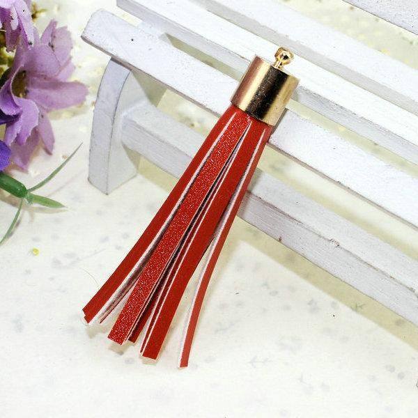 

12pcs lot personalized suede tassel pendants leather tassels for keychain bag cellphone pendant home decoration diy accessories h wmtwpk