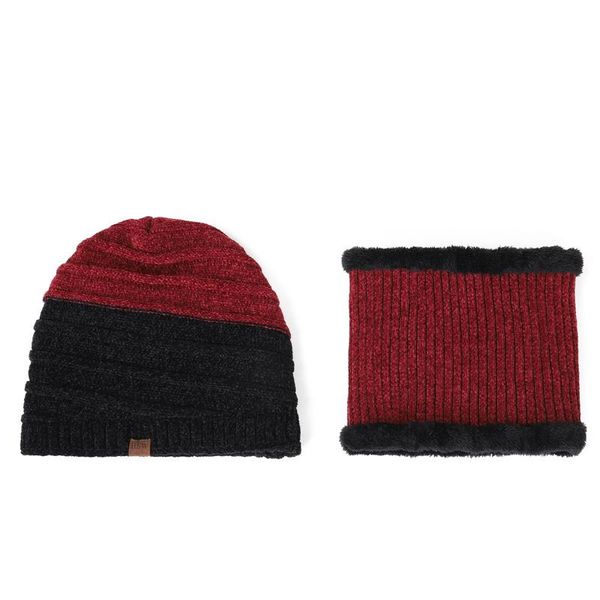 

2020 knitted hat and scarf, Blue;gray
