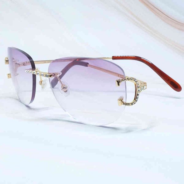 

2022 factory wholesale model wire men oval sun glasses women rhinestones party shades summer trending lentes sol sunglasses, White;black