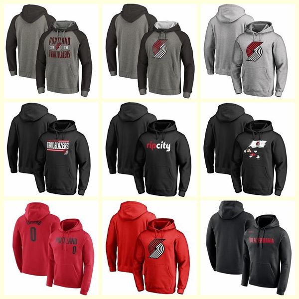 

men portland trail blazers the basketball player hoodies,basketball casual warm-up wear a jumper, Blue;black