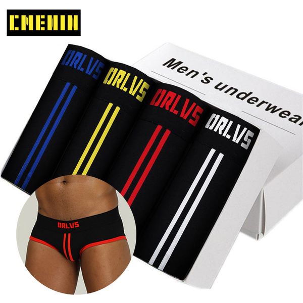 

/lot men underwear cotton male underpants briefs man brief gay breathable men's panties cuecas solid comfortable lj201109, Black;white