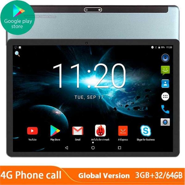 

global 5g wifi tablet 10 inch octa core android 9.0 3gb ram 32/64gb 1920x1200hd screen 8.0mp cameras 4g lte phone tablet gps pad1