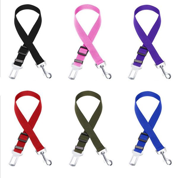 

pet car safety belt nylon pets dog cat seat lead leash harness for puppy kitten vehicle security leash 70cm adjustable