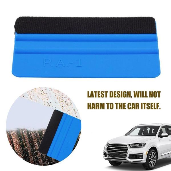 

2018 car wrapping tools vinyl film squeegee with felt soft wall paper scraper install squeegee tool selling drop jllbaf