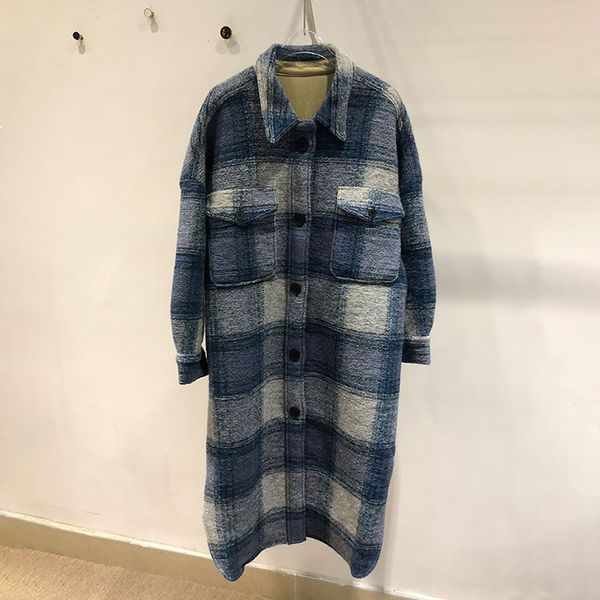 

2021 new classic female coat long wool trellis single-breasted great brushed profile felt feminine fashion jacket 88 5chc, Black