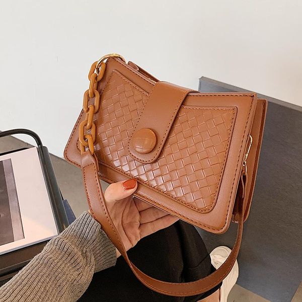

shoulder bags original design handbag winter fashion messenger bag western style single underarm chain square width: 22cm