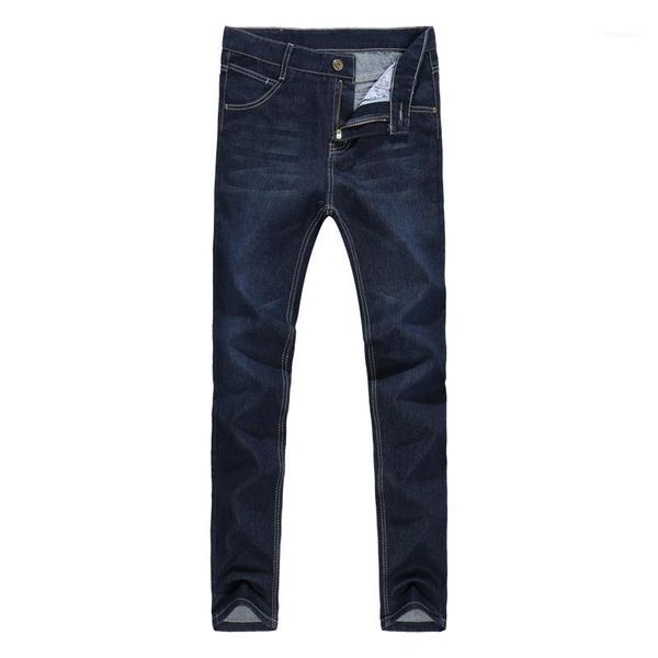 

2020 new selling men jeans casual straight slim jeans youth fashion men's long pants1, Blue