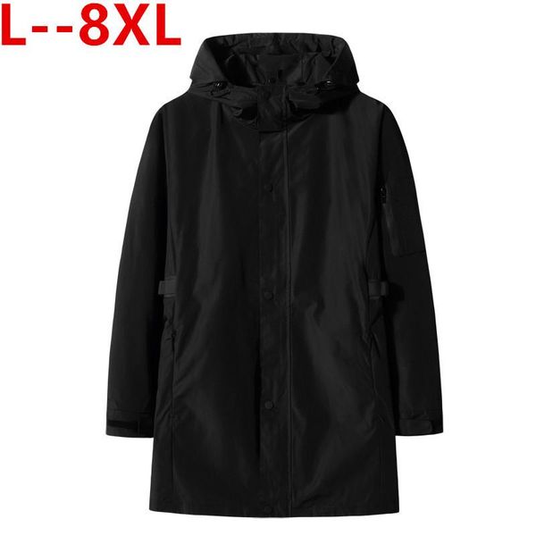 

men's jackets 8xl 6xl 5xl men jacket winter mens fashion clothing trench coat sweater slim long sleeve cardigan warm coats male outwea, Black;brown