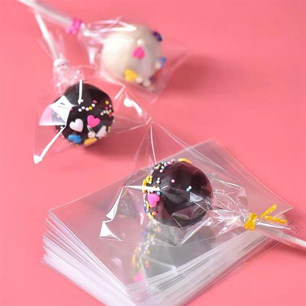 

gift wrap sale 100pcs transparent plastic bags for candy lollipop cookie packaging cellophane bag christmas wedding birthday party ba