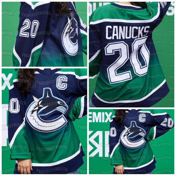 

youth quinn hughes vancouver canucks 2021 reverse retro braden holtby nate schmidt bo horvat brock boeser elias pettersson sedin jersey, Black;red