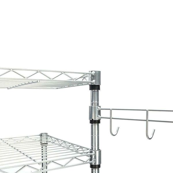 

us 4tier kitchen bakers rack microwave oven stand storage cart workstation shelf