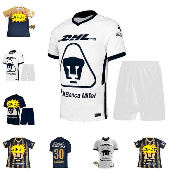 

thailand 2020 unam mexiko home away quality soccer jerseys club universidad nacional soccer shirt van rankin 3rd castillo football uniform, Black;yellow