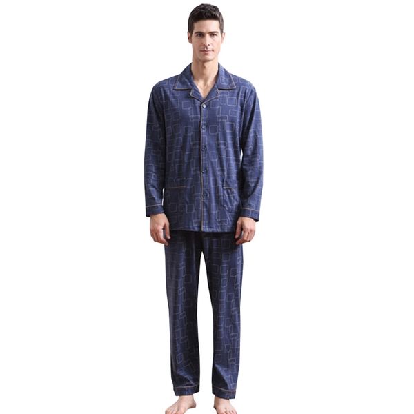

new mens pajama set cotton pajamas sleep pants two sets of high-quality fashion print pajamas men large size home service zzg75 201109, Black;brown