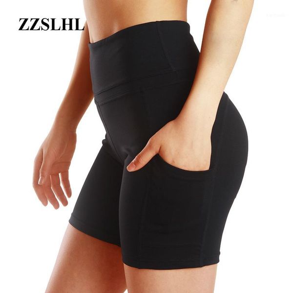 

yoga outfits shorts gym wear ladies fitness pocket sport active for women tight short workoutathletic breathable leggings1, White;red