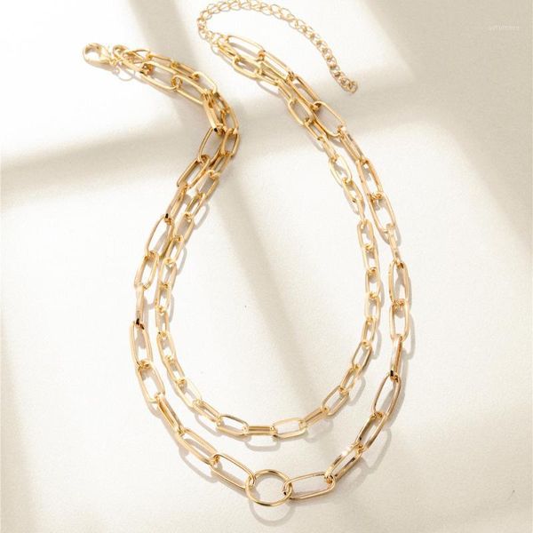 

vg 6ym 2021fashion multi-layered snake chain necklace for women choker sweater necklace party jewelry gift accessories wholesale1, Golden;silver