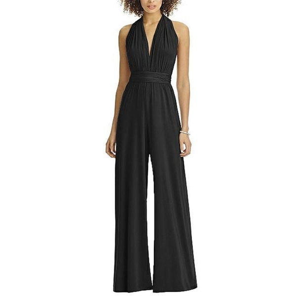 

loose color temperament wear more women jumpsuit size s, Tan;black