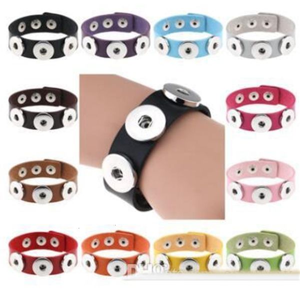 

bracelet bangles 14 pu leather 8cbvcolors bracelets for women snap button jewelry