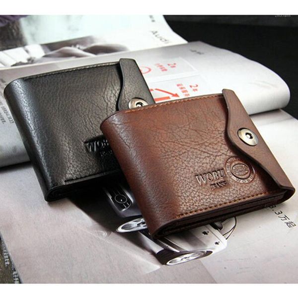 

wholesale- short male leather card holder mini slim small men wallet man purse carteras walet money portfel1, Red;black
